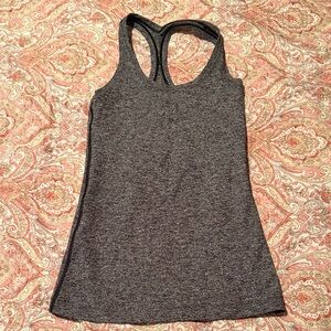 Lululemon Athletica Charcoal Racerback Tank Top